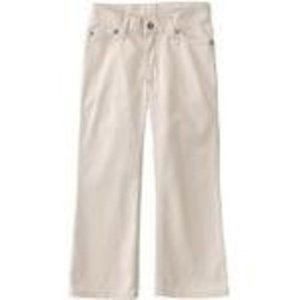 *Corduroy Pants sz 4 Slim Adjustable Waist Sonoma Beige Sequin Stretch Girls